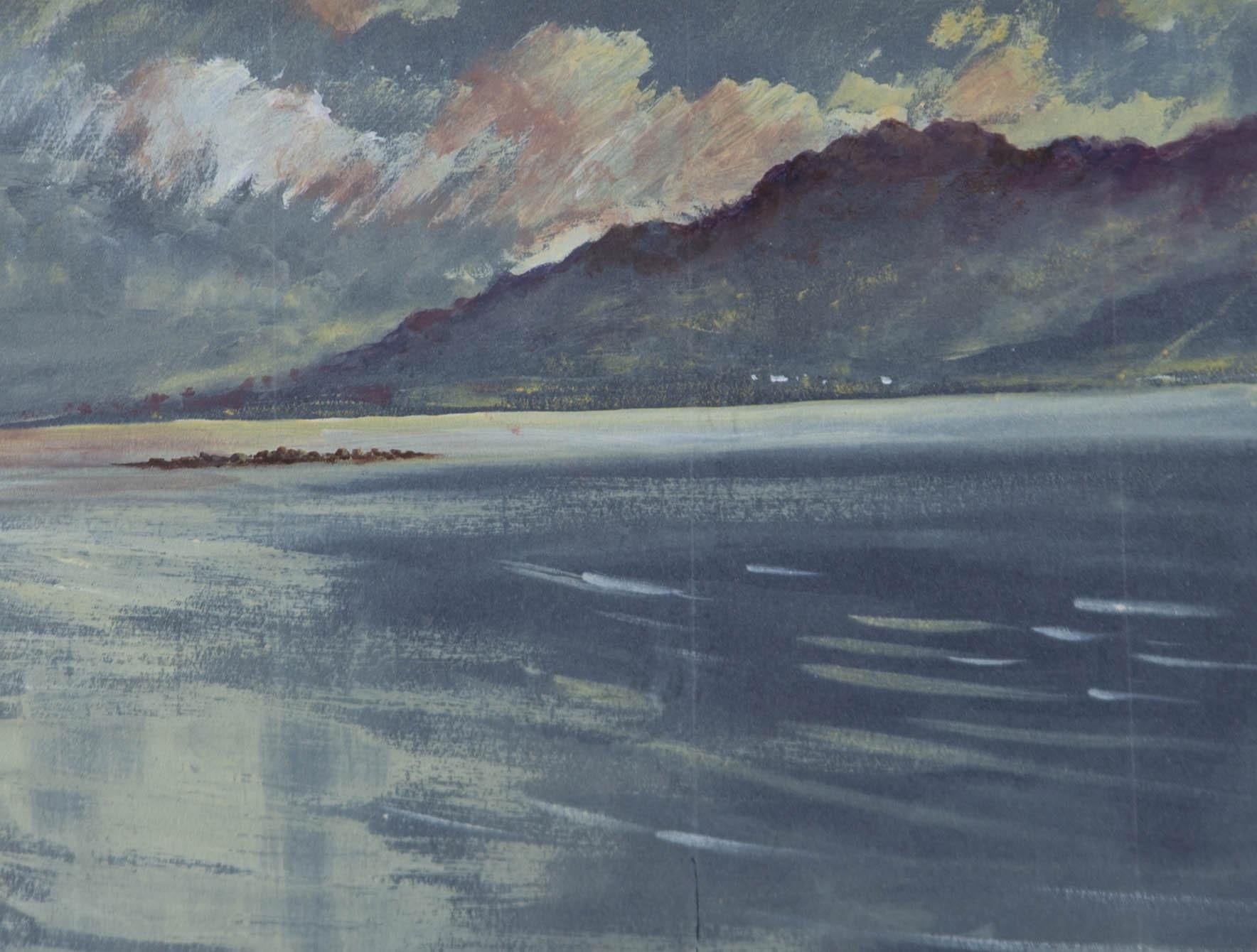 Patric Stevenson PPRUA (1909-1983) - 20th Century Watercolour, Seascape - Gray Figurative Art by Unknown
