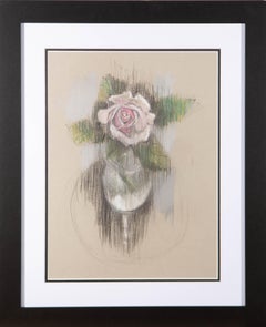 Val Hamer - Vase contemporain Pastel, rose et transparent