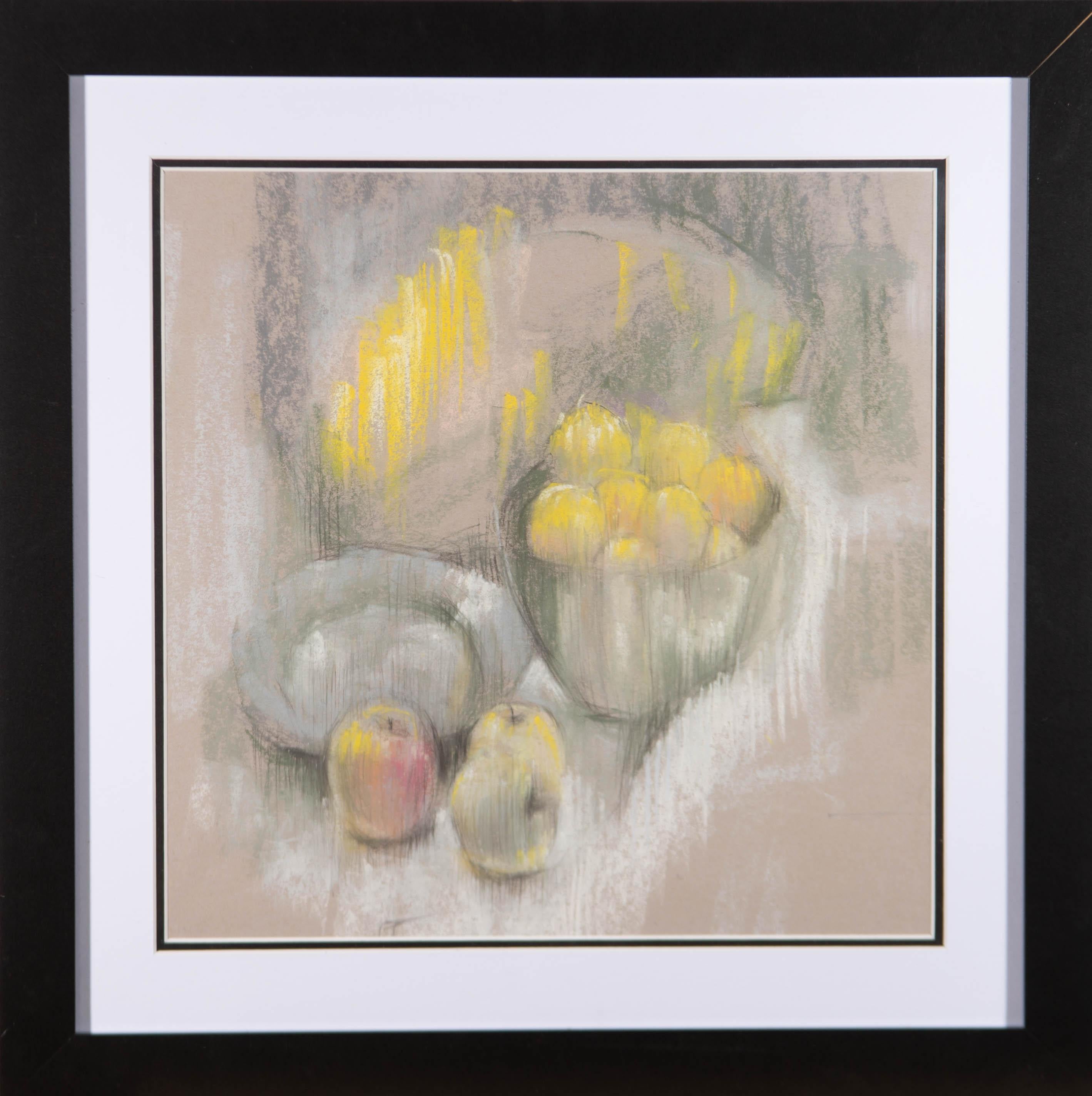 Unknown Still-Life - Val Hamer - Contemporary Pastel, Kitchen Still Life with Apples