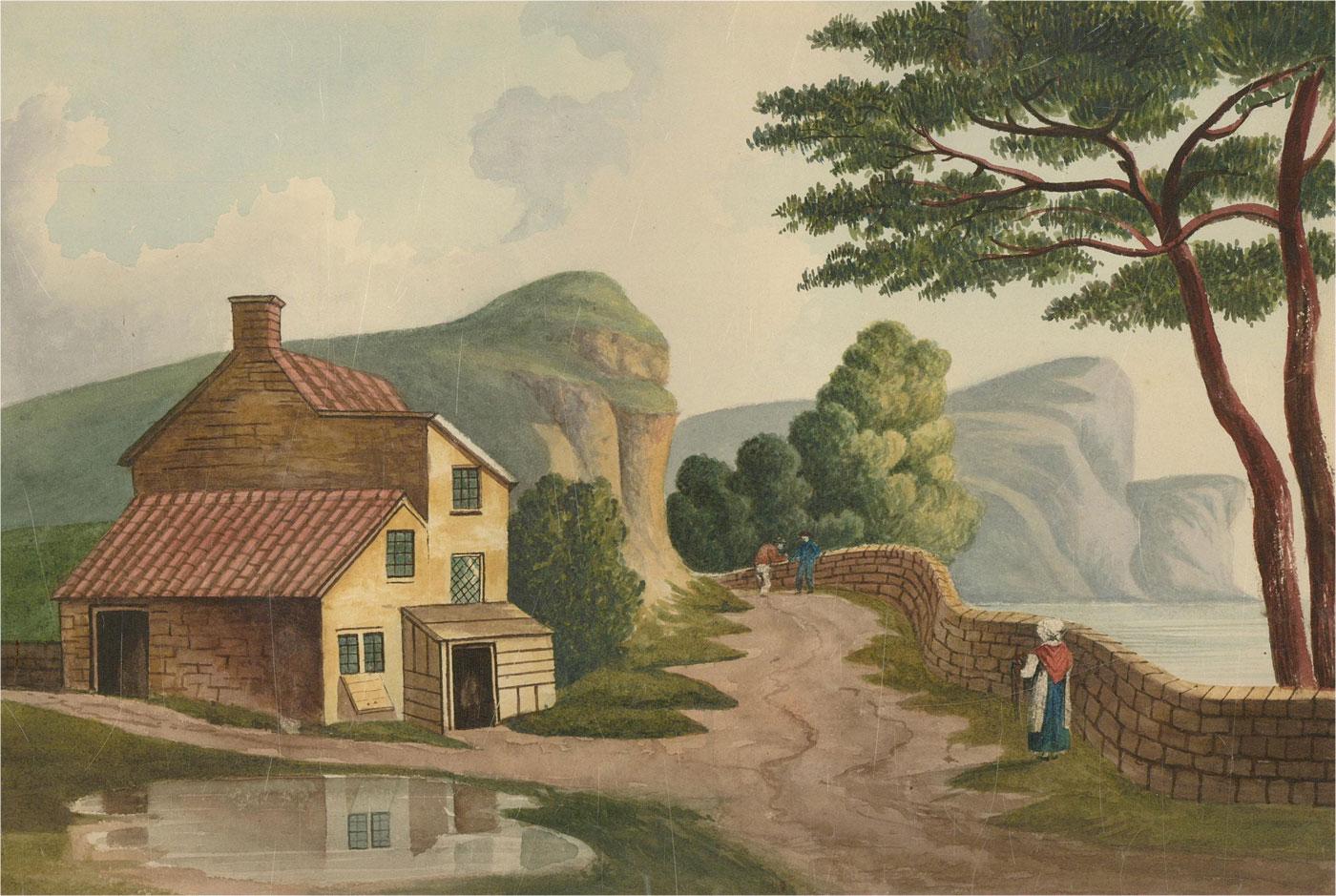 Sophia Stansbury - 1826 Watercolour, Sea View with Figures - Art by Unknown