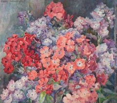 Isabel Wrightson (b.1890) - Mid 20th Century Watercolour, Hydrangeas
