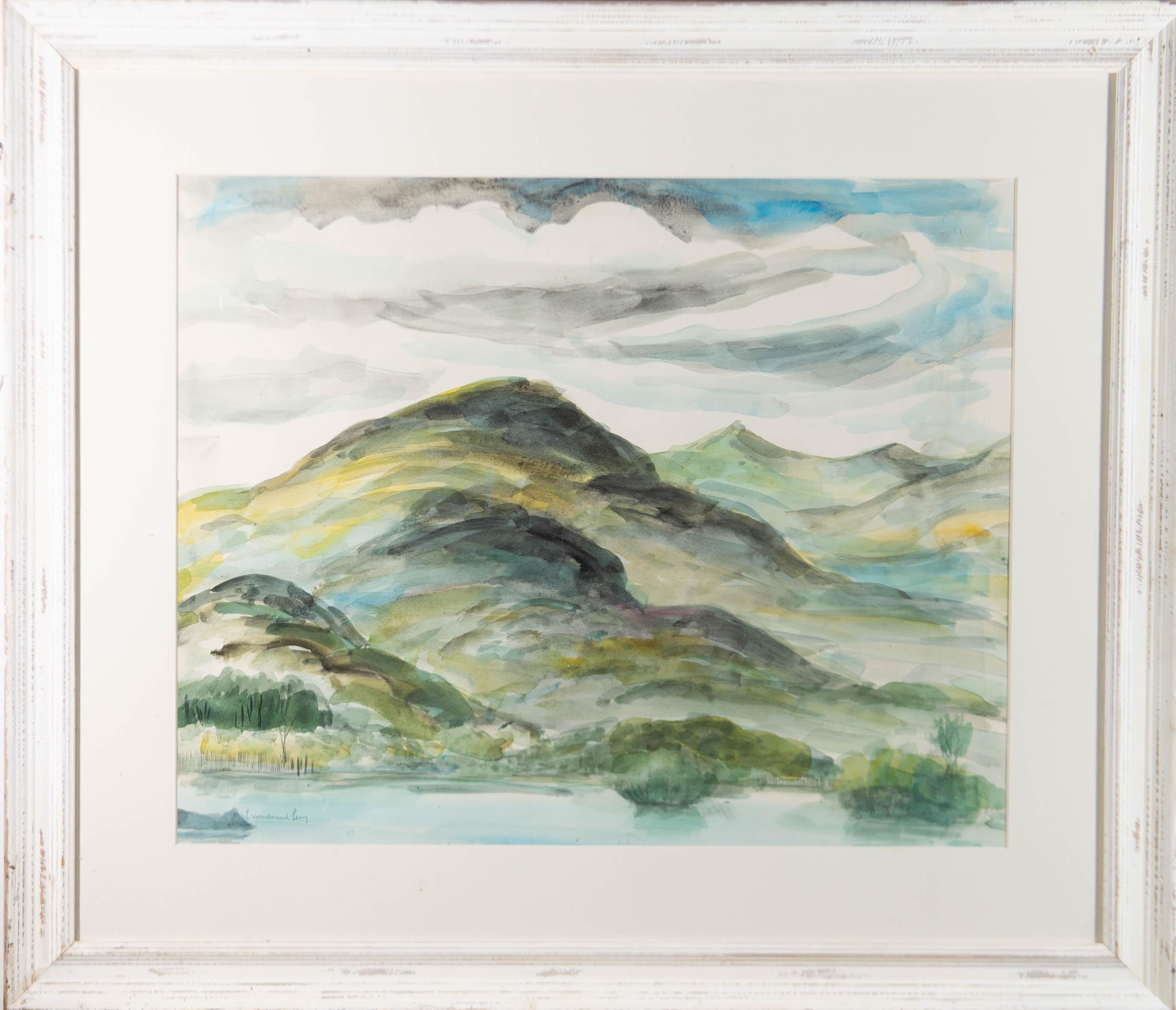 Unknown Landscape Art - Emmanuel Levy (1900-1986) - Mid 20th Century Watercolour, Mountain Landscape