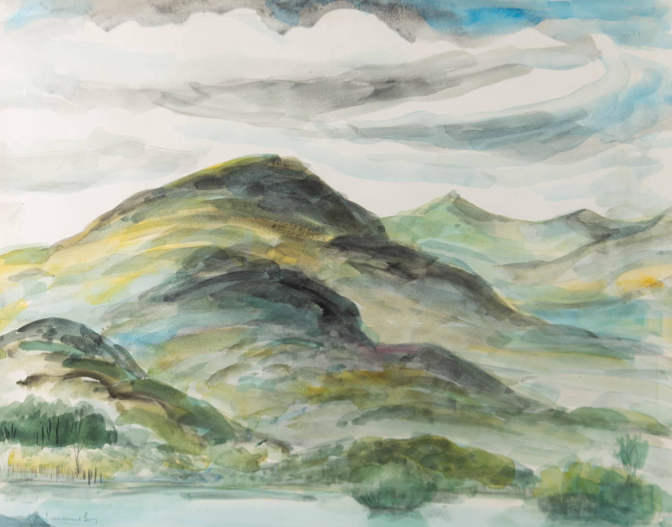 Emmanuel Levy (1900-1986) - Mid 20th Century Watercolour, Mountain Landscape - Art by Unknown