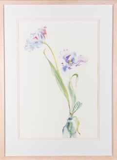 Hermione Frankel - Contemporary Watercolour, Parrot Tulips