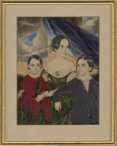 Early 20th Century Watercolour - A Family Portrait