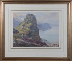 Clifford George Blampied (1896-1984) - Watercolour, Castle Rock, Lynton