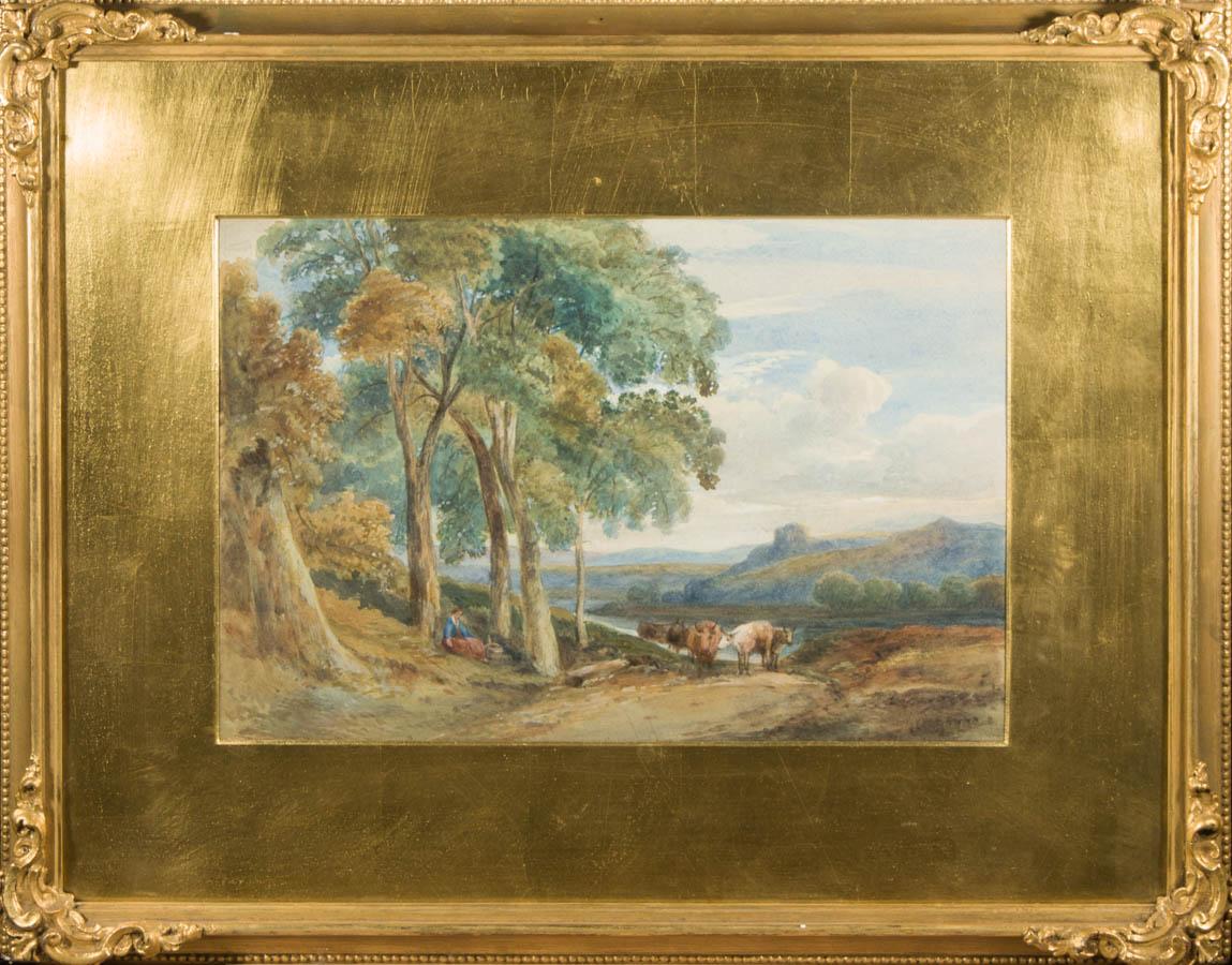 Unknown Landscape Art - Framed 19th Century Watercolour - British School Watercolour