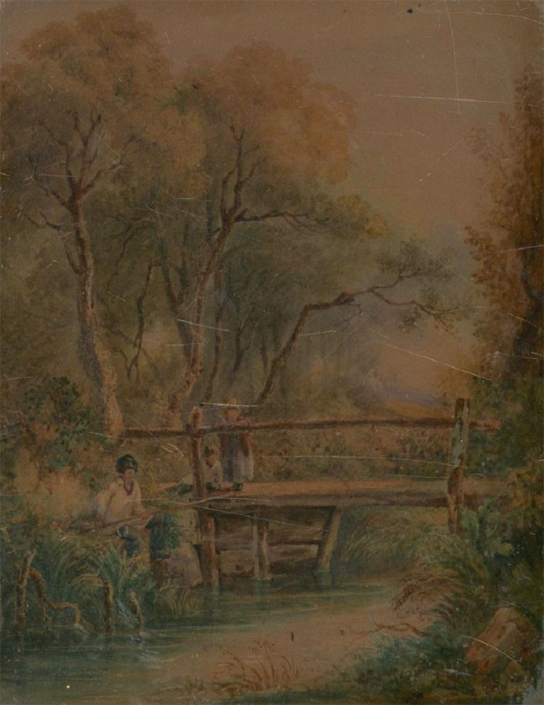 bridge watercolor painting