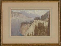 Vintage Sir John Stirling Maxwell (1866-1956) - Signed Watercolour, Lucerne Landscape