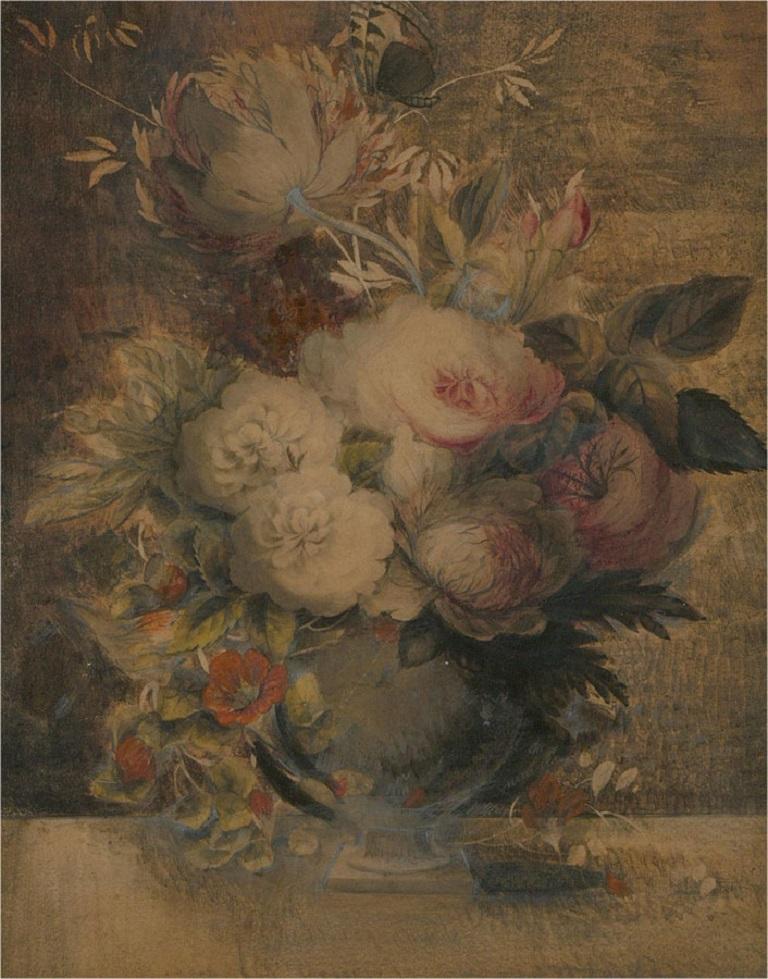 Attrib. Ann Beesley (fl.1774-1783) - 18th Century Watercolour, Summer Flowers - Art by Unknown