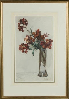 Rose E. Welby - Early 20th Century Watercolour, A Vase of Flowers