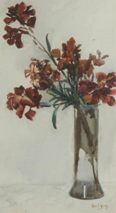 Rose E. Welby - Early 20th Century Watercolour, A Vase of Flowers