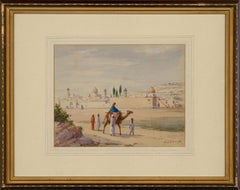 Marcel Blairat (1849-1891) - Late 19th Century Watercolour, Camel Travelling