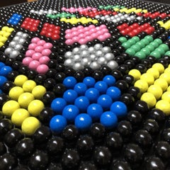 Bubble Gums Rubik Cube Painting on wood, 2020