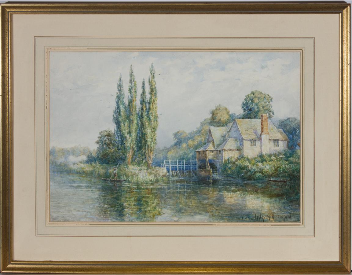 Unknown Landscape Art - V.P.A - Early 20th Century Watercolour, Iffley Mill, Oxford