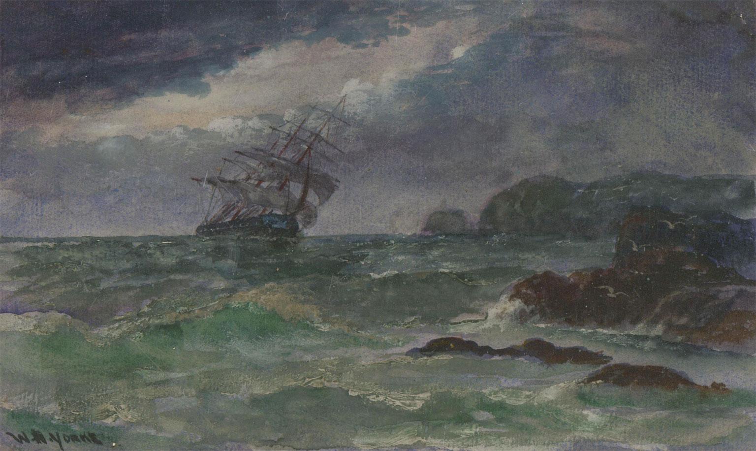 William Howard Yorke IOM (1847-1921) - Early 20th Century Watercolour, Seascape - Art by Unknown