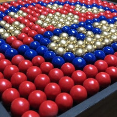 Bubble Gums Mushroom Painting on Wood, 2020