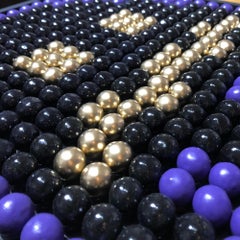 Bubble Gums Night Ghost Painting on Wood, 2020