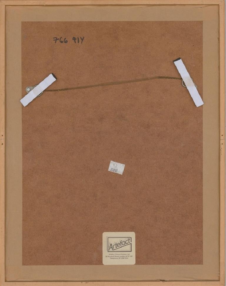 Leonard Manasseh RA PPRWA (1916-2017) - Disegno a grafite, La vecchia fabbrica di birra - Interior Art Grigio di Unknown