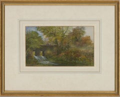 William Howard Yorke IOM (1847-1921) - 1919 Aquarelle, Old Bridge, Selby