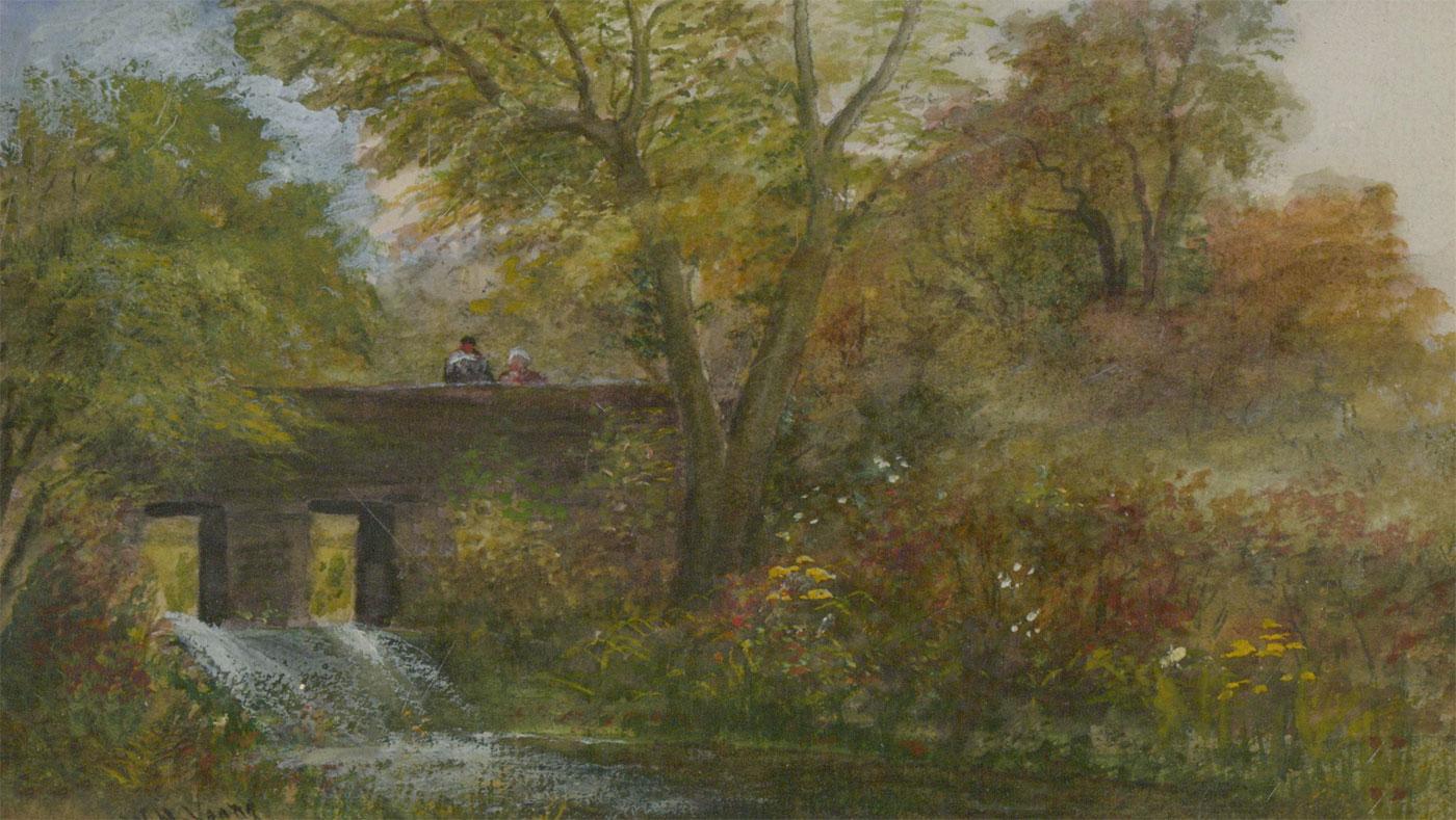 William Howard Yorke IOM (1847-1921) - 1919 Watercolour, Old Bridge, Selby - Art by Unknown