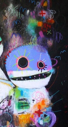 L'oiseau Painting on Wood
