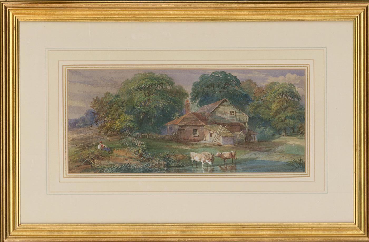 Unknown Landscape Art - George James Knox (1810-1897) - Framed Mid 19th Century Watercolour, The Cottage