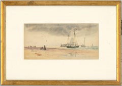 Set of Two Early 20th Century Framed Watercolours - Seascape Scenes