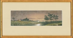 N.F. - Set of Three 1893 Watercolours, Rural Landscapes