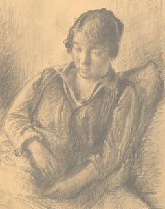 Harold Hope Read (1881-1959) - Graphite Drawing, Portrait of the Artist's Lover