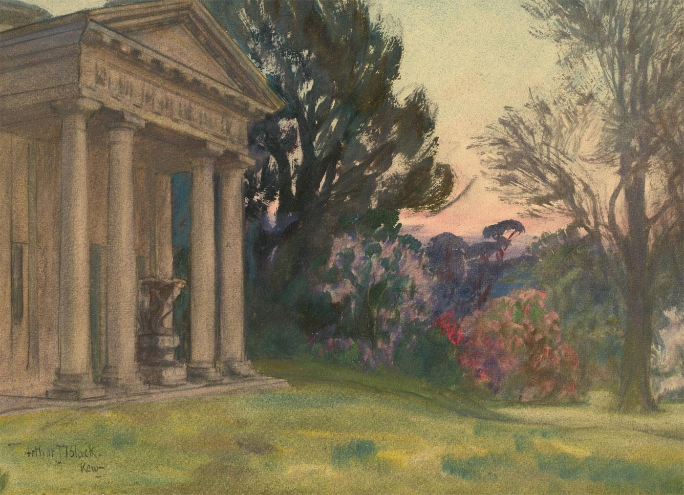 Unknown Landscape Art - Arthur John Black (1855-1936) - 20th Century Watercolour, View at Kew
