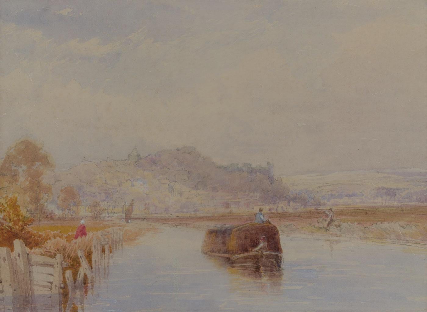 Attrib. Henry Birtles RA (1838-1907) - Fine Watercolour, Down the River Arun - Art by Unknown