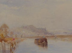 Attrib. Henry Birtles RA (1838-1907) - Fine Watercolour, Down the River Arun