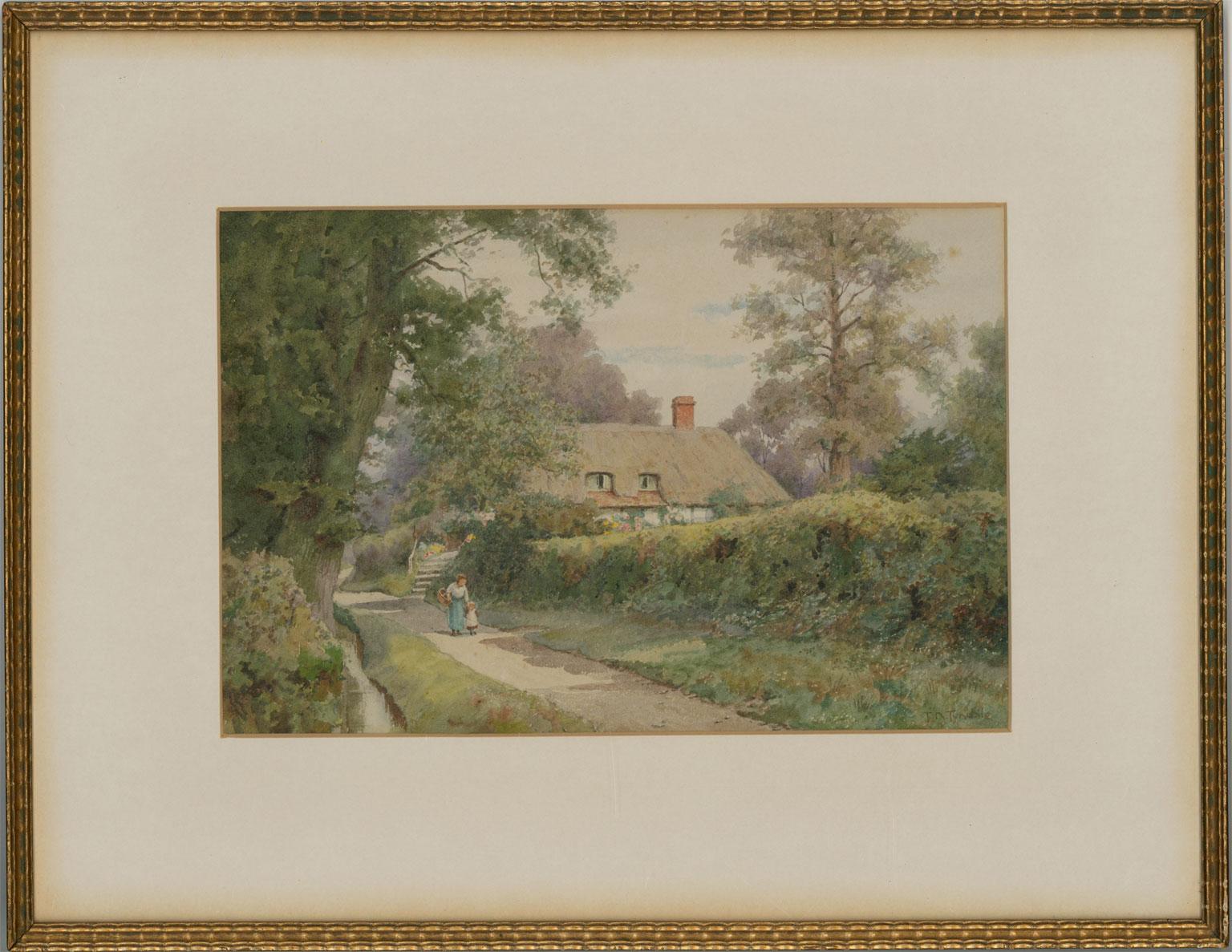 Unknown Landscape Art - Thomas Nicholson Tyndale (1860-1930) - 20th Century Watercolour, Clifden Hampden