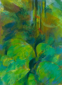 John Ivor Stewart PPPS (1936-2018) - Framed Contemporary Pastel, The Lily pads