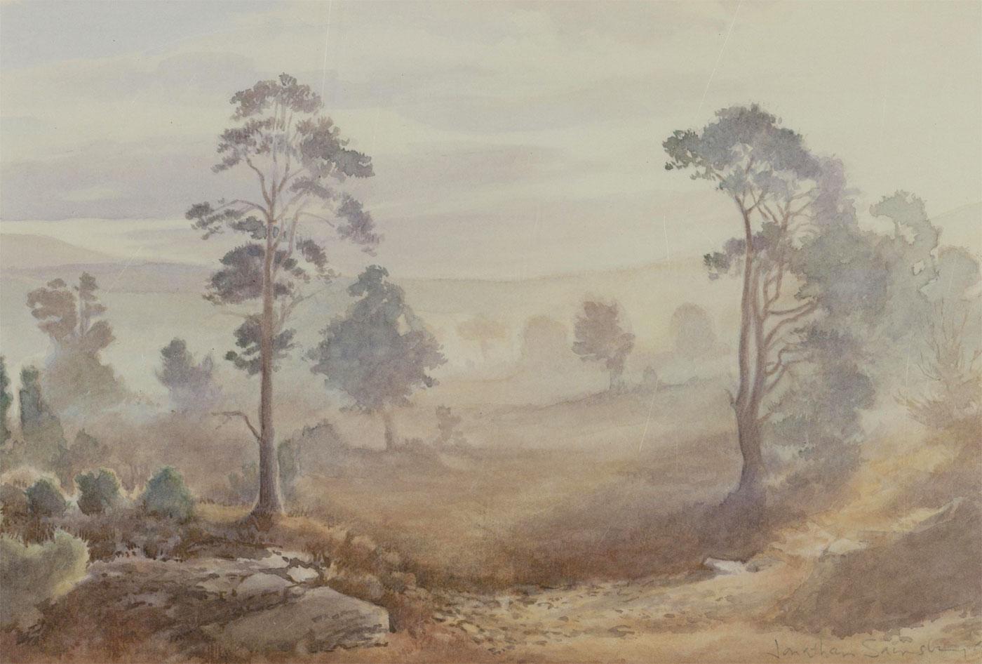 Jonathon Sainsbury (b.1951) - Signed & Framed 1993 Watercolour, Landscape Scene - Art by Unknown