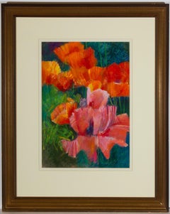 John Ivor Stewart PPPS (1936-2018) - Contemporary Pastel, Opium Poppies