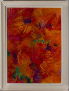John Ivor Stewart PPPS (1936-2018) - Framed Contemporary Pastel, Mixed Bouquet