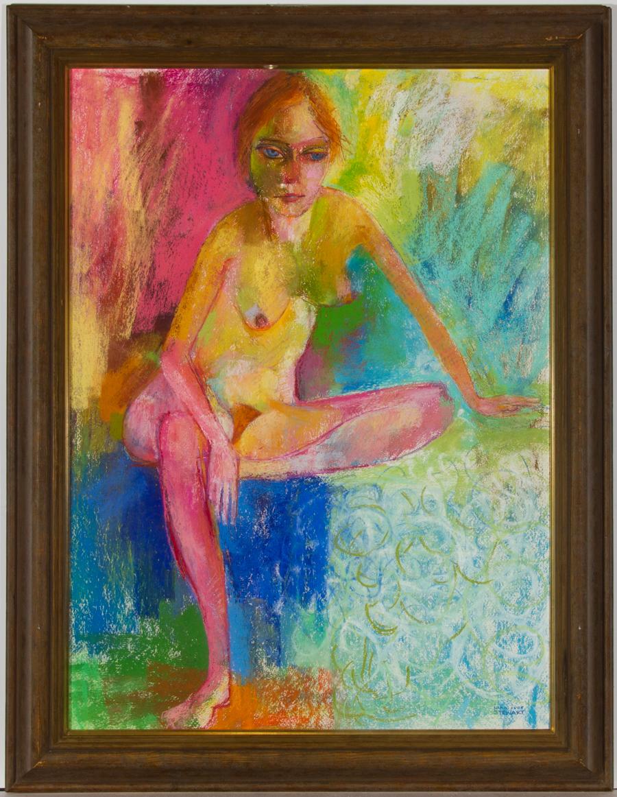 Unknown Nude - John Ivor Stewart PPPS (1936-2018) - 20th Century Pastel, Celony