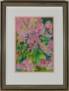 John Ivor Stewart PPPS (1936-2018) - 20th Century Pastel, Pink Spring Flowers