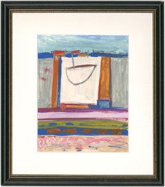 Newlyn School Contemporary Gouache - Grey Newlyn