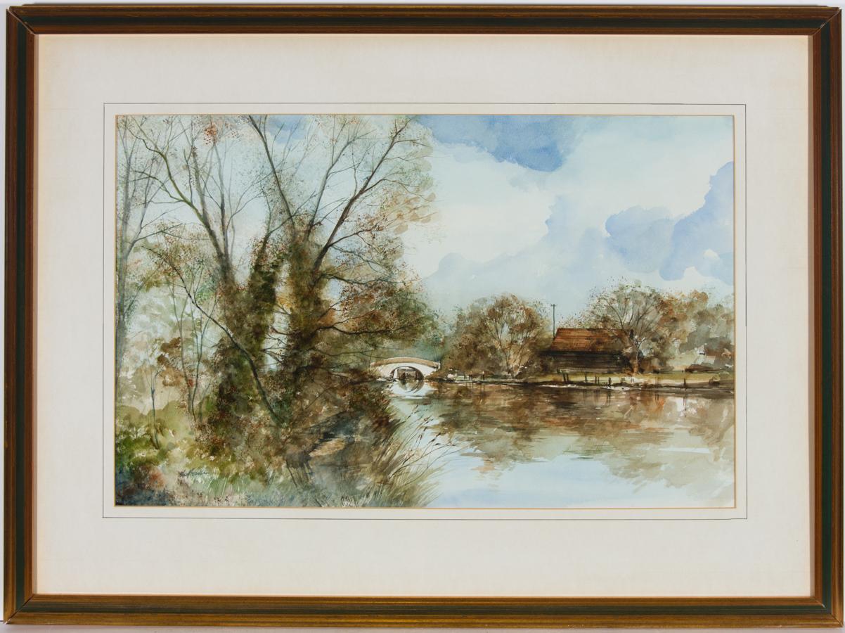 Unknown Landscape Art - Alexander Prowse PS - Charming 20th Century Watercolour, Canal Scene