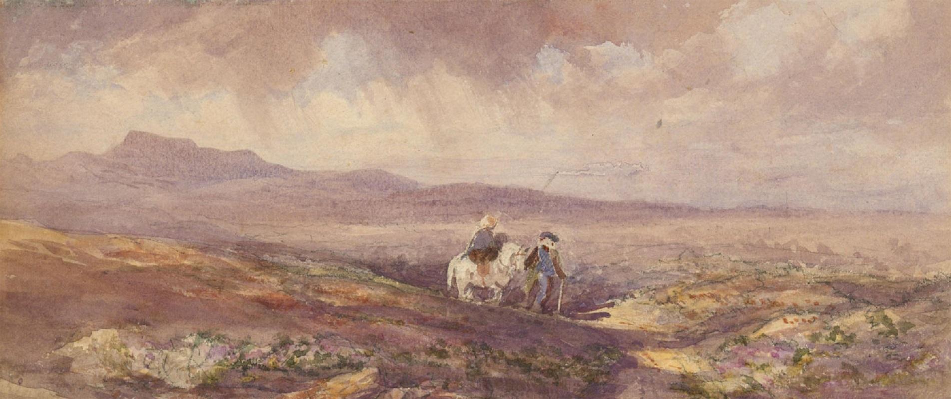 Unknown Landscape Art - Attrib. John Carlisle - 19th Century Watercolour, Queen Victoria & John Brown