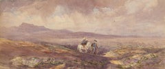 Attrib. John Carlisle - 19th Century Watercolour, Queen Victoria & John Brown