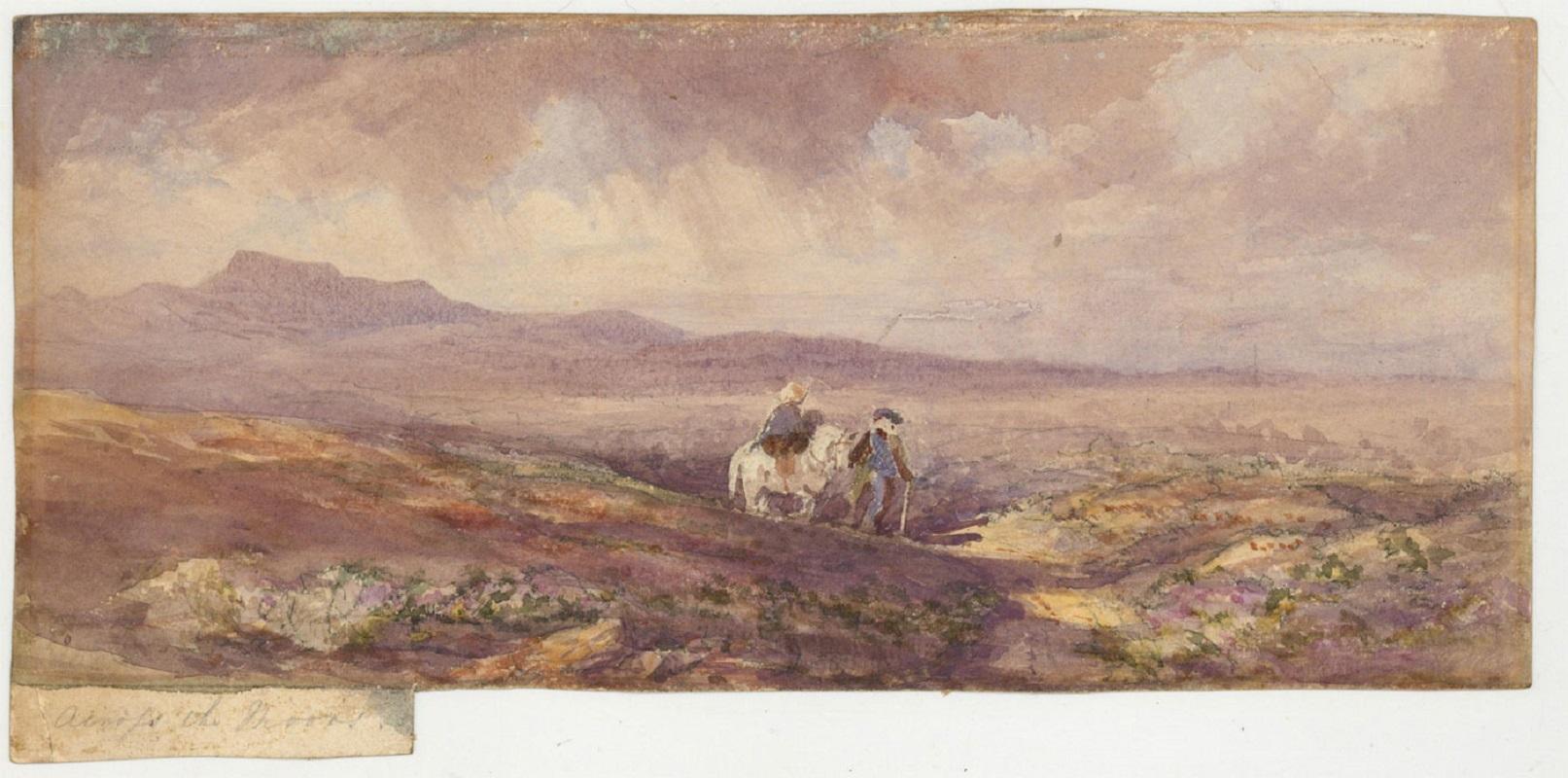 Attrib. John Carlisle - 19th Century Watercolour, Queen Victoria & John Brown - Art by Unknown