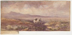 Attrib. John Carlisle - 19th Century Watercolour, Queen Victoria & John Brown