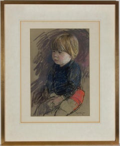 Alfred Heyworth RWS RBA (1926-1976) - 1969 Pastel, Study of a Young Boy