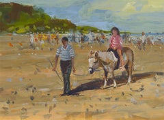 William Norman Gaunt (1918-2001) - Signed Gouache, Donkey Rides at Filey