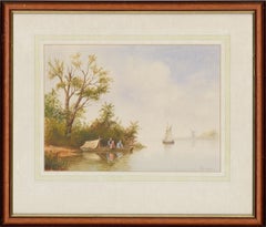 R. Horne - Two Mid 20th Century Watercolour, Dutch River Scenes