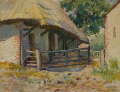 Richard Archibald Ray (1884-1968) - 1919 Watercolour, The Bullock Yard